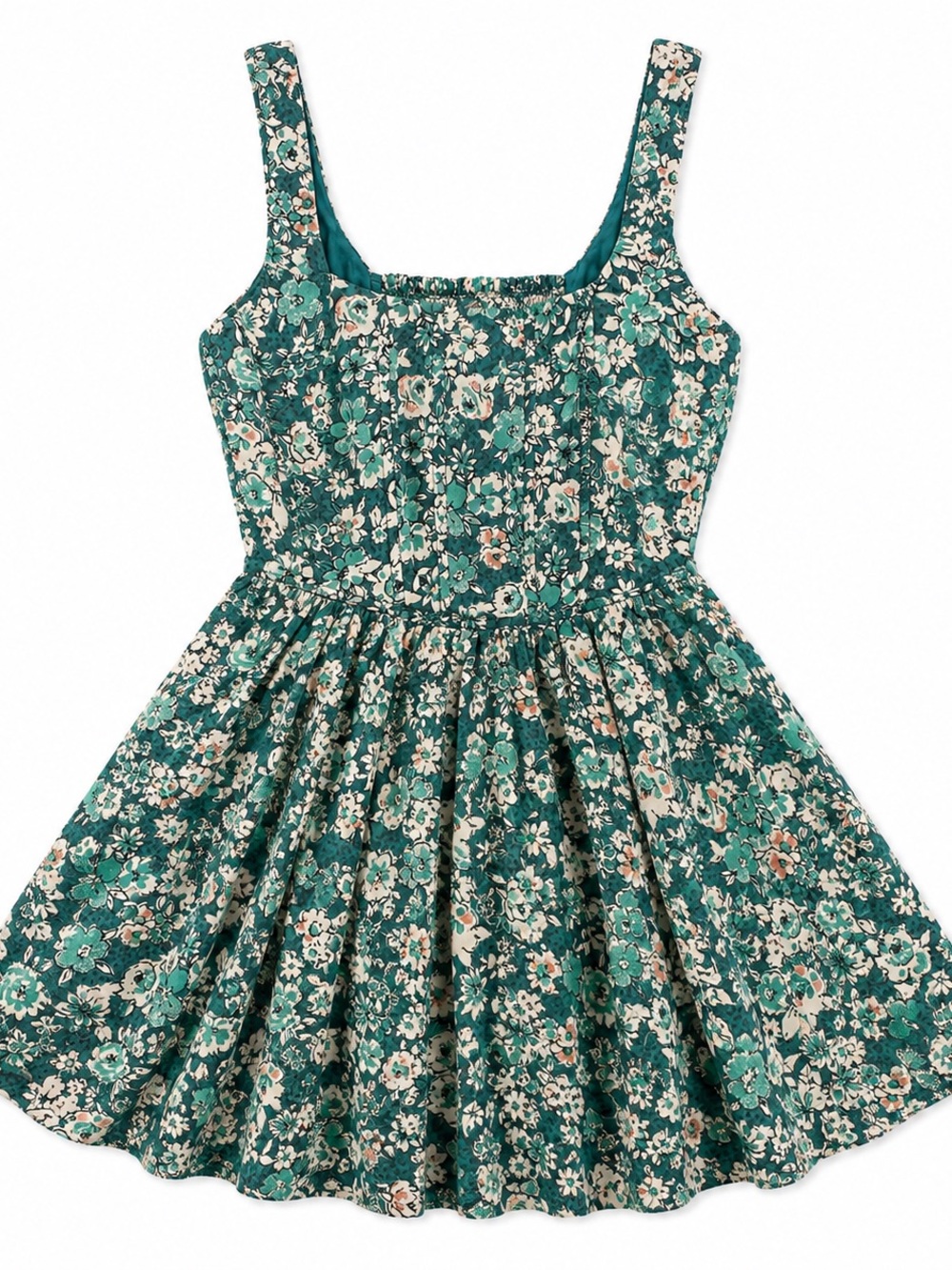 Feminine Built-in Corset Style Floral Mini Dress | Cottagecore| Small